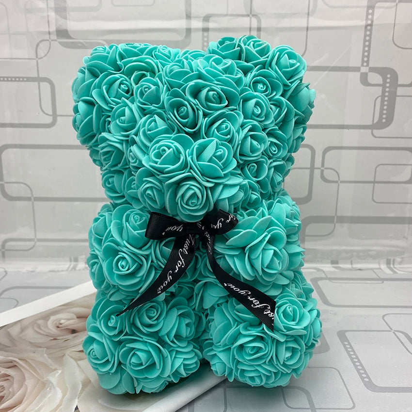 Luxurious Bear of Roses, artificial Christmas Valentine Gift