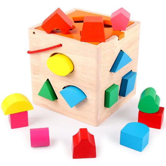 Wooden Baby Activity Cube Toys