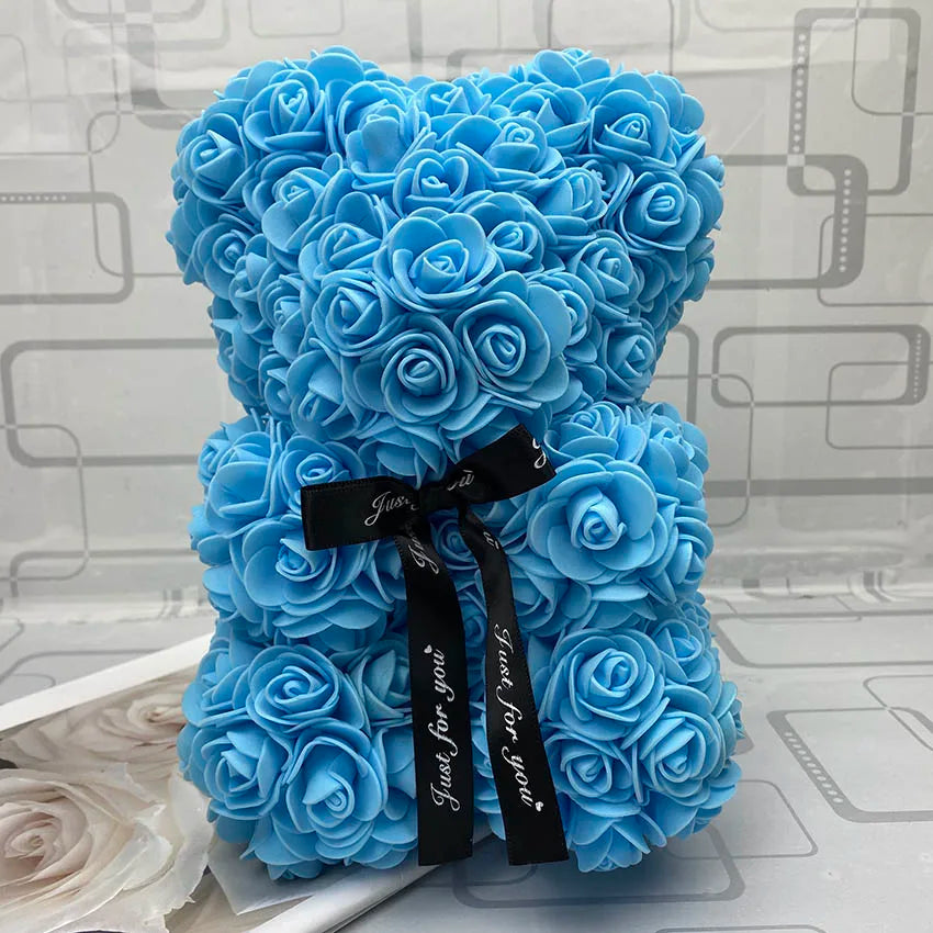 Luxurious Bear of Roses, artificial Christmas Valentine Gift