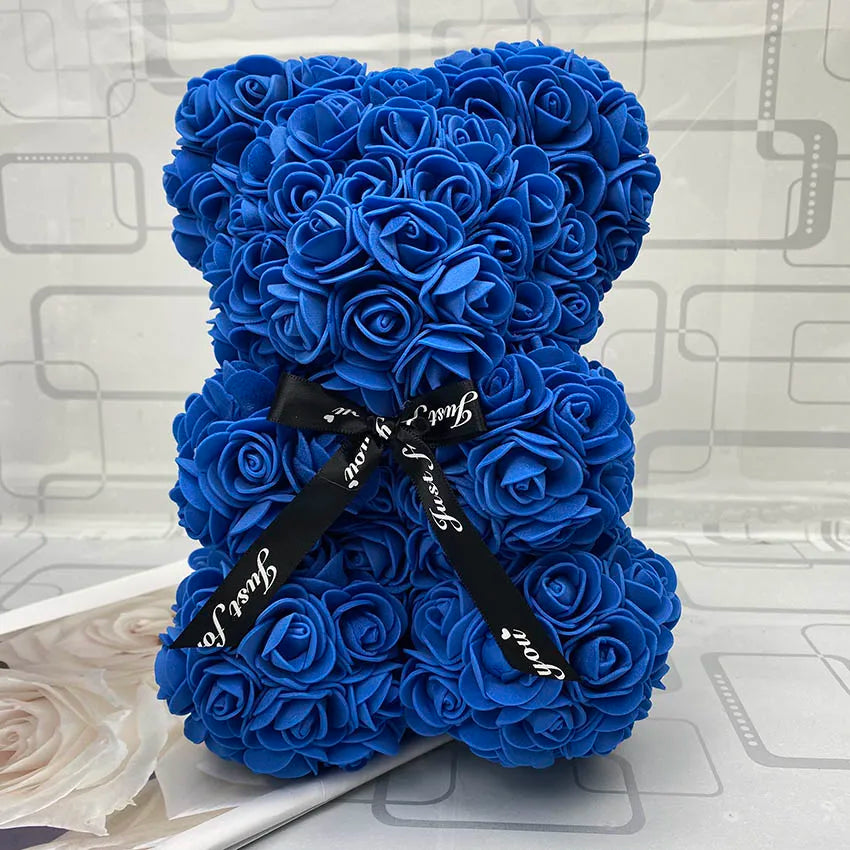 Luxurious Bear of Roses, artificial Christmas Valentine Gift