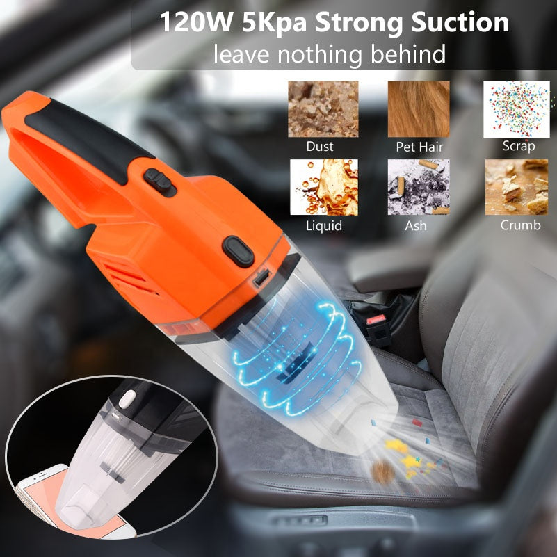 Portable Car Vacuum Cleaner 6.5Kpa – Powerful Handheld Cleaning Solution