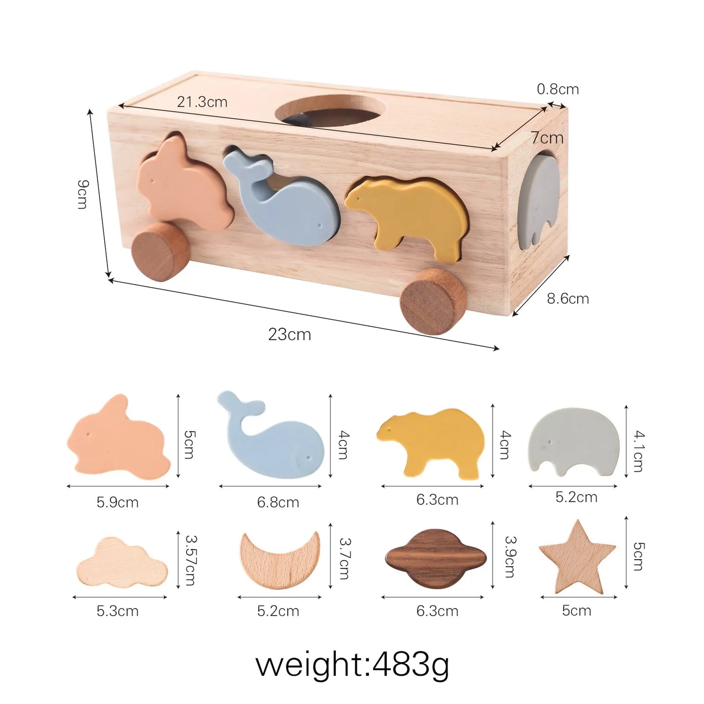 Wooden Montessori Toy Car
